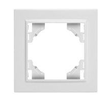 Рамка 1-постовая Stekker Эрна белый PFR00-9001-01 39623
