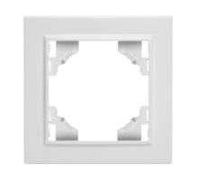Рамка 1-постовая Stekker Эрна белый PFR00-9001-01 39623