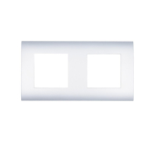 Рамка LK Studio 2-постовая (серебристый металлик) LK45 854203-1