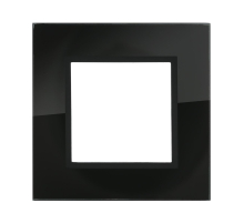 Рамка LK Studio 1-постовая из натурального темного стекла LK45 854110-1