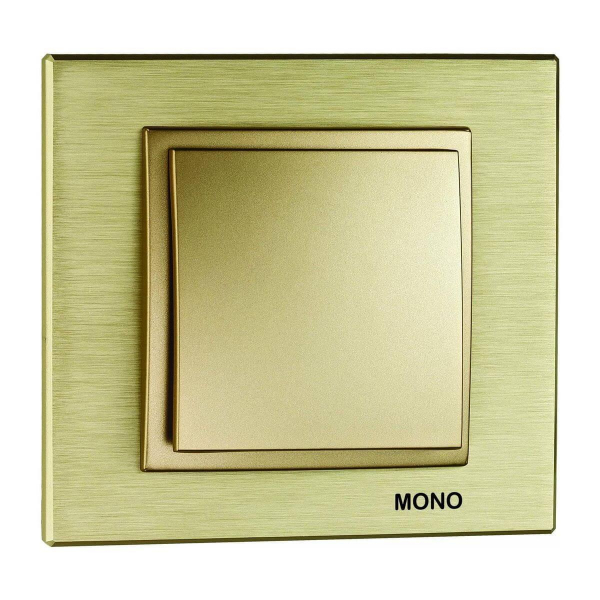 Рамка 1-постовая Mono Electric Style Aluminium титан-шампань 107-830000-160 Рамка 1-постовая Mono Electric Style Aluminium титан-шампань 107-830000-160