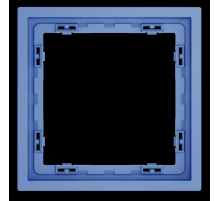 Рамка пластиковая S70 на 1 пост, (деним) Voltum VLS100115