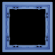 Рамка пластиковая S70 на 1 пост, (деним) Voltum VLS100115