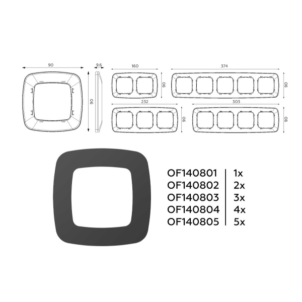 Рамка AMBRELLA VOLT OF140802