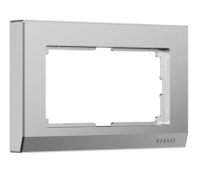 Рамка Werkel Stark для двойной розетки серебро W0081865 4690389194986