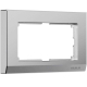 Рамка Werkel Stark для двойной розетки серебро W0081865 4690389194986
