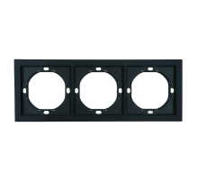 Рамка 3-местная, Stekker Мия, PFR00-3003-05, черный бархат 50463