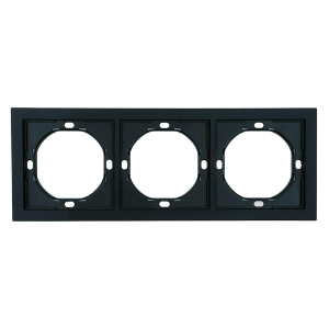 Рамка 3-местная, Stekker Мия, PFR00-3003-05, черный бархат 50463