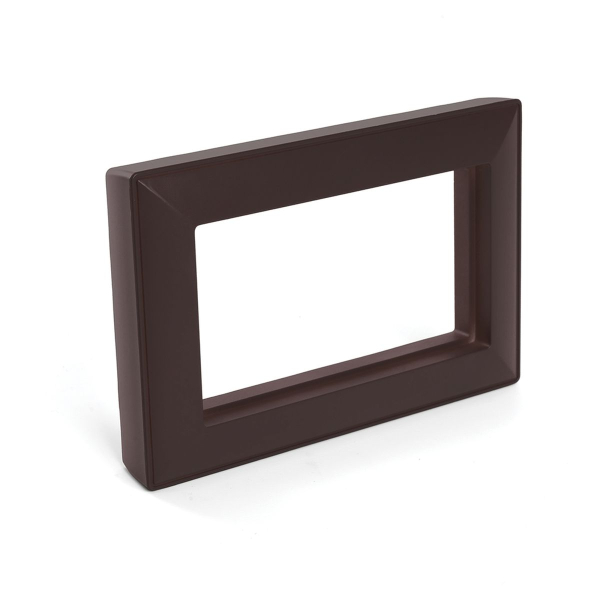 Рамка 2-местная (без перемычки), пластик, Stekker, PFR00-7012-04 Катрин, шоколад 50047
