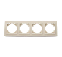 Рамка 4-постовая Stekker Эрна слоновая кость PFR00-9004-02 39243