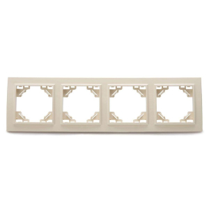 Рамка 4-постовая Stekker Эрна слоновая кость PFR00-9004-02 39243