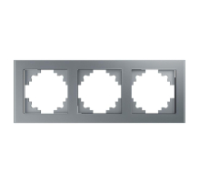Рамка 3-постовая Stekker Катрин серебро GFR00-7003-03 39533