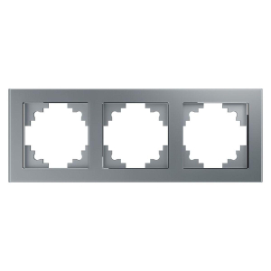 Рамка 3-постовая Stekker Катрин серебро GFR00-7003-03 39533