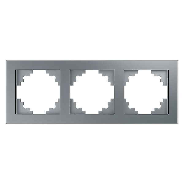 Рамка 3-постовая Stekker Катрин серебро GFR00-7003-03 39533