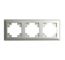 Рамка 3-постовая Stekker Катрин серебро PFR00-7003-03 39799
