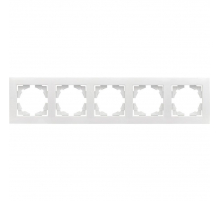 Валенсия рамка 5-местная белая EKF PROxima EWM-G-305-10