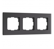 Рамка Werkel Senso на 3 поста черный, стекло soft-touch W0033108 4690389200434