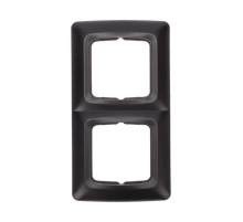 DEA Рамка 2-я горизонтальная Черный Металлик KRANZ KR-78-0346