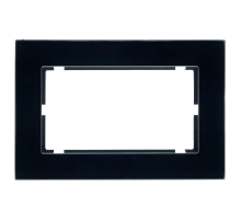 Рамка 2-модульная Stekker Катрин черный GFR00-7012-05 39571
