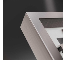 Рамка металлическая на 1 пост, S70 Metal (никель) Voltum VLSM120111