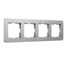Рамка Werkel Platinum на 4 поста алюминий W0042606 4690389184505