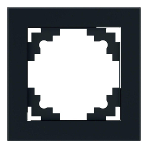 Рамка 1-постовая Stekker Катрин черный GFR00-7001-05 39518
