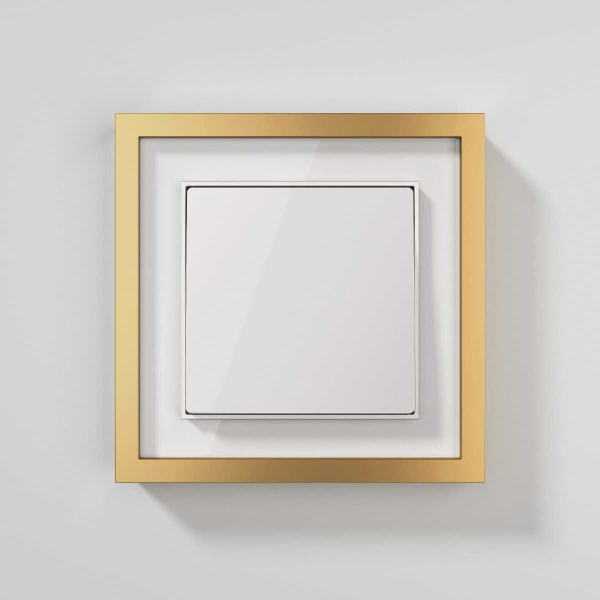 Рамка Werkel Baguette на 1 пост белый/золотистая латунь W0012853 a072282