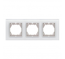 Рамка 3-постовая Vesta-Electric Exclusive White белый FRM050206SER
