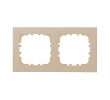 Рамка 2-постовая LK Studio (шампань) LK80 FLAT, 844206-1