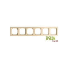 Рамка 6-постовая Liregus Epsilon бежевый 28-0886