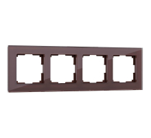 Рамка на 4 поста Werkel Favorit мокко W0041118 4690389160059