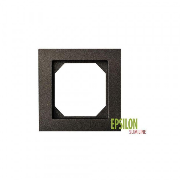 Рамка 1-постовая Liregus Epsilon антрацит 28-1201 Рамка 1-постовая Liregus Epsilon антрацит 28-1201