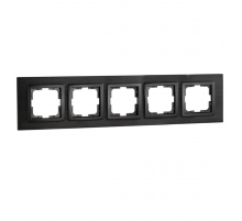 Рамка 5-постовая Mono Electric Style Aluminium дымчатый графит 107-820000-164