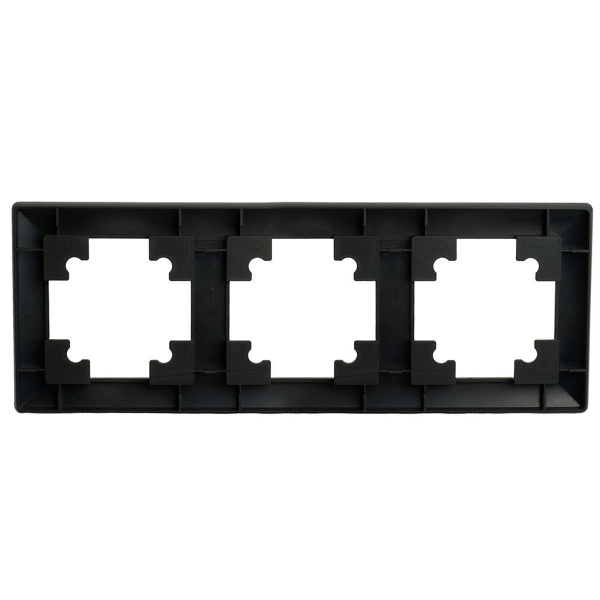 Рамка 3-постовая Stekker Катрин черный PFR00-7003-05 39814