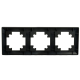 Рамка 3-постовая Stekker Катрин черный PFR00-7003-05 39814