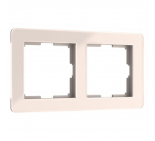 Рамка Werkel Acrylic на 2 поста айвори W0022743 4690389186288