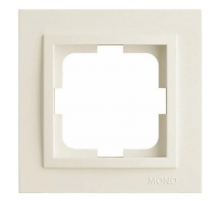 Рамка 1-постовая Mono Electric Despina слоновая кость 102-010000-160