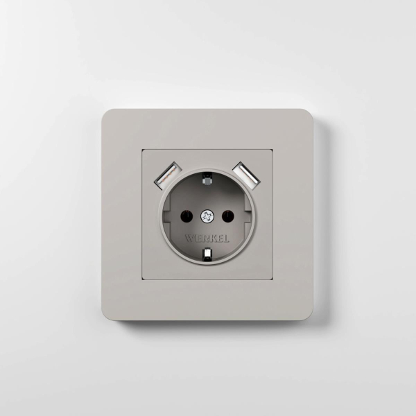 Рамка Werkel Split на 1 пост дымчатый/белый W0013067 4690389206047