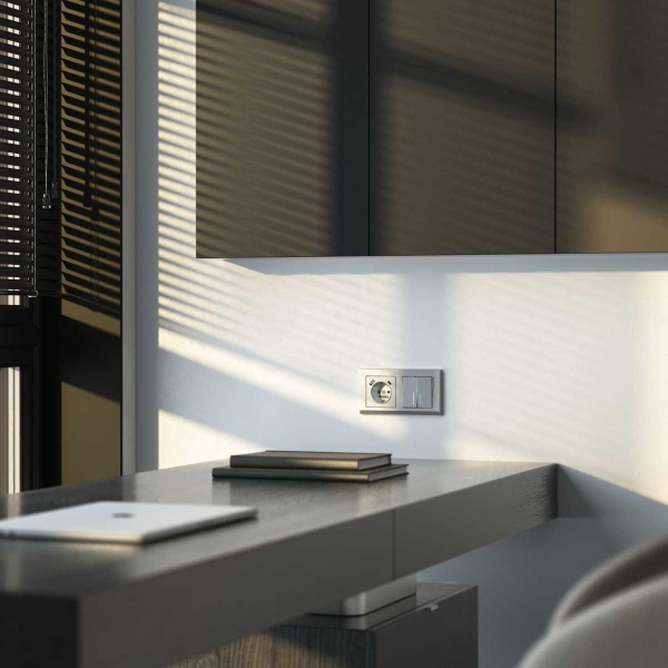 Рамка на 2 поста Werkel Stark серебряный W0021806 4690389161803