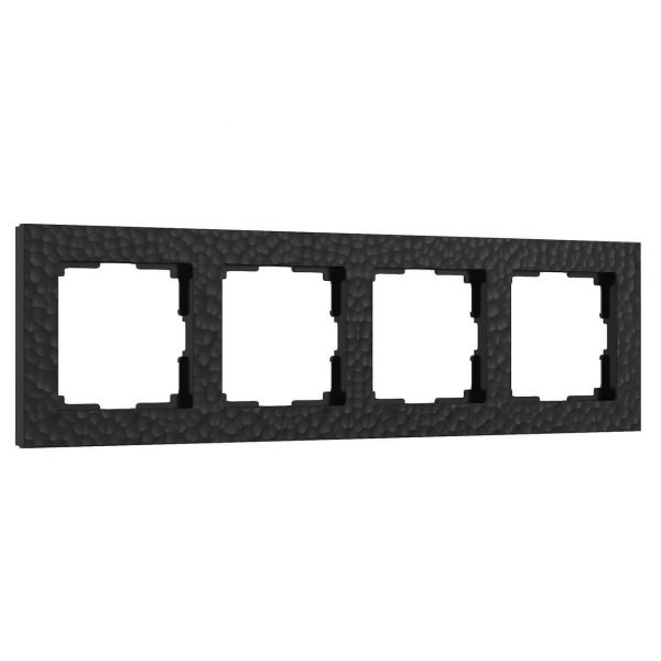 Рамка Werkel Hammer на 4 поста черный W0042408 4690389163494 Рамка Werkel Hammer на 4 поста черный W0042408 4690389163494