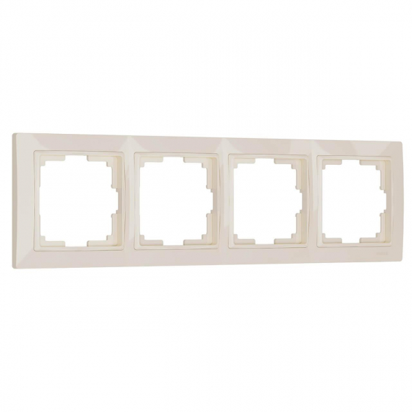 Рамка на 4 поста Werkel Snabb basic слоновая кость W0042003 4690389161438 Рамка на 4 поста Werkel Snabb basic слоновая кость W0042003 4690389161438