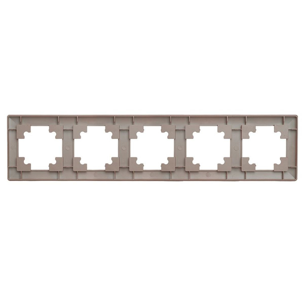 Рамка 5-постовая Stekker Катрин шоколад PFR00-7005-04 39821