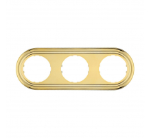 Рамка LK Studio 3-постовая круглая (золото) Vintage-Classic 889316-1