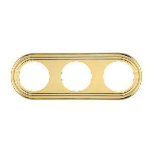 Рамка LK Studio 3-постовая круглая (золото) Vintage-Classic 889316-1