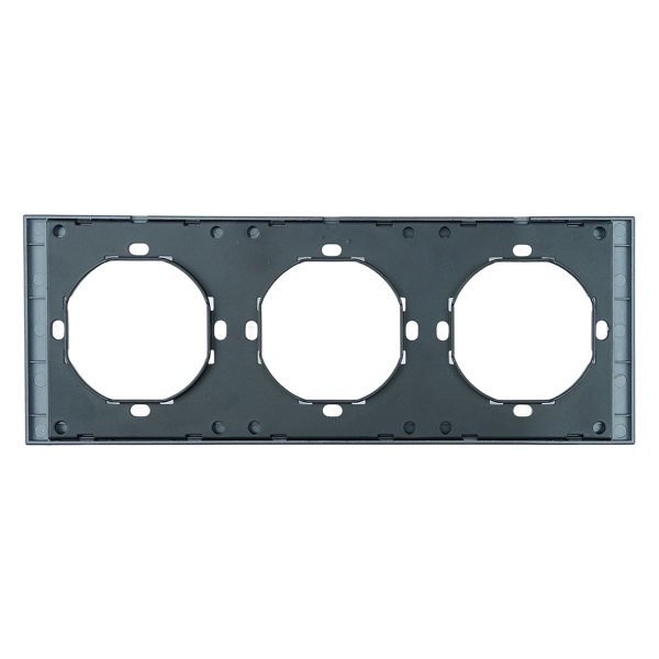 Рамка 3-местная, Stekker Мия, PFR00-3003-05, черный бархат 50463