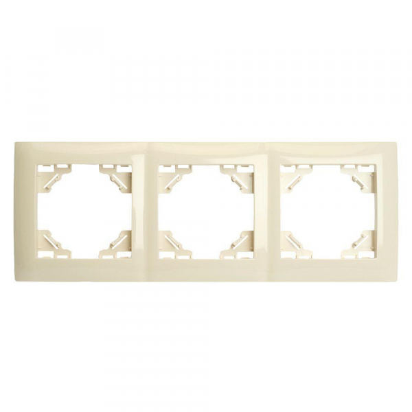 Рамка 3-постовая Stekker Эрна Элегант слоновая кость PFR00-9013-02 49668