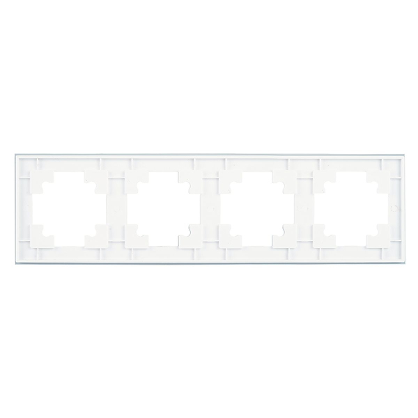 Рамка 4-постовая Stekker Катрин белый GFR00-7004-01 39257