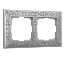 Рамка Werkel Antik на 2 поста матовый хром WL07-Frame-02 4690389145674