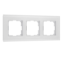 Рамка Werkel Senso на 3 поста белый стекло soft-touch W0033101 4690389200410