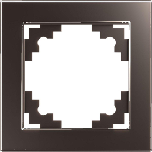 Рамка 1-постовая Stekker Катрин шоколад GFR00-7001-04 39535